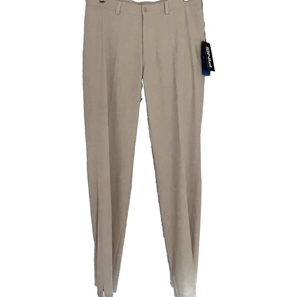PING Golf Pants Men 34 x 34 khaki SensorCool Performance Wicking Stretch UV